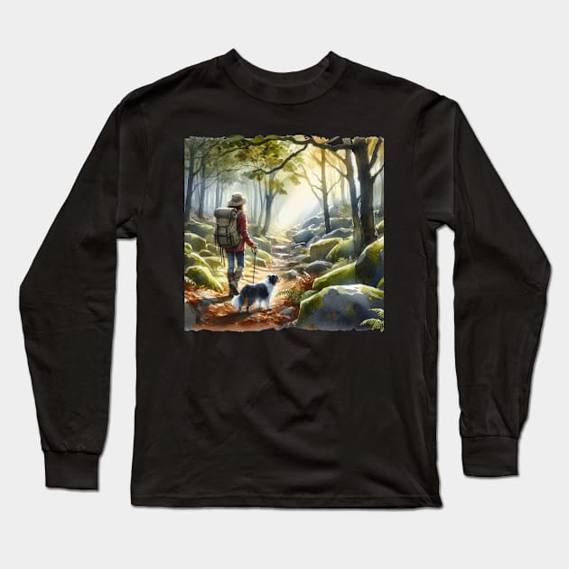 A Walk in the Woods Long Sleeve T-Shirt by KayBeeTees